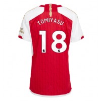 Dámy Fotbalový dres Arsenal Takehiro Tomiyasu #18 2023-24 Domácí Krátký Rukáv